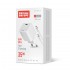 Зарядний пристрій ColorWay GaN Mini 35W PD Port PPS USB-C White (CW-CHS056PDC-WT) + кабель USB Type-C