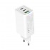 Зарядний пристрій ColorWay GaN Mini 65W PD Port PPS USB (USB-2C1A) White (CW-CHS058PD-WT)