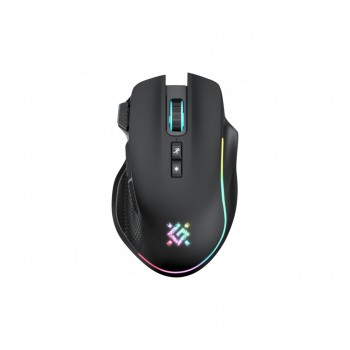 Мишка Defender Thunder GM-213, бездротова, ігрова, 8кн., 1600 dpi., 400 mAh, чорна