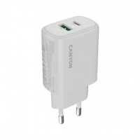 Зарядний пристрій Canyon OnCharge 250 25W 1xPD 1xQC EU White (CNE-CHA250-21)
