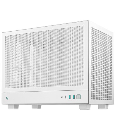 Корпус Deepcool CH160 MESH білий Без БЖ Mini-ITX, 1x3.5"(на вибір щось одне:2.5SSD/3.5HDD/12смвент) (R-CH160-WHNMI0-G-1)