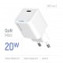 Зарядний пристрій ColorWay GaN Mini 20W PD Port PPS USB-C White (CW-CHS059PD-WT)