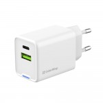 Зарядний пристрій ColorWay GaN Mini 45W PD Port PPS USB (Type-C PD + USB QC4.0) White (CW-CHS060PD-WT)