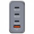 Зарядний пристрій Verbatim GaN 100 W 4 ports (2xUSB-C-100 W,USB-C 65 W /USB-A -3.0) (32202)