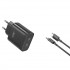 Зарядний пристрій XO L105 (2USB-С, 3А) PD Black (L105-CC.black)