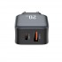 Зарядний пристрій XO L154 (1USB-С, 1USB, 3А) PD, QC 3.0 Black (L154.black)
