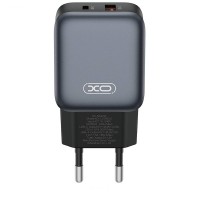 Зарядний пристрій XO L154 (1USB-С, 1USB, 3А) PD, QC 3.0 Black (L154.black)