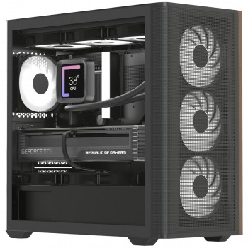 Корпус AeroCool D301A-G-BK-v2 Black (ACCS-DS03043.11)