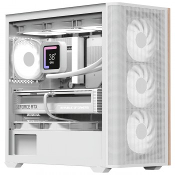 Корпус AeroCool D301A-G-WT-v2 White (ACCS-DS03043.21)