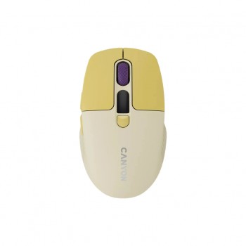 Миша Canyon MW-26 LCD Silent Wireless/Bluetooth Yellow (CNS-CMSW26Y)