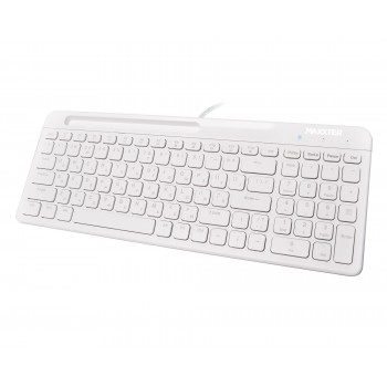 Клавiатура Maxxter KB-01W-UA White