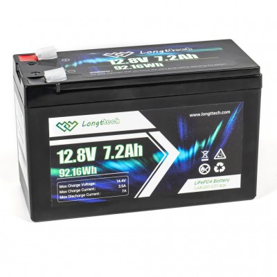 Батарея LiFePo4 Longttech LiFePO4 12.8V - 7.2Ah (LAR1207-LT7-R26)