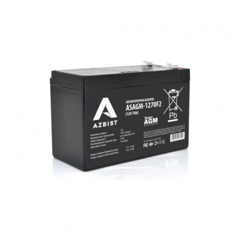 Батарея для ДБЖ Azbist 12V 7Ah Super AGM (ASAGM-1270F2)