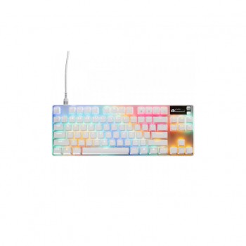 Клавіатура ігрова SteelSeries Apex Pro TKL Gen 3 UA HyperMagnetic, OmniPoint 3.0, OLED, White