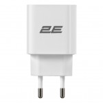 Зарядний пристрій 2E 30W USB-C PD white (2E-WC1USBC30W-W)