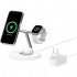 Зарядний пристрій Belkin 3in1 Magnetic Pad Qi2 15W White (WIZ032KQWH)