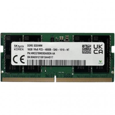 Пам'ять для ноутбука SoDIMM DDR5 16GB 4800 MHz Hynix HMCG78MEBSA092N