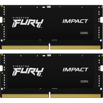 Пам'ять для ноутбука SoDIMM DDR5 32GB (2x16GB) 4800 MHz Kingston Fury (ex.HyperX) KF548S38IBK2-32