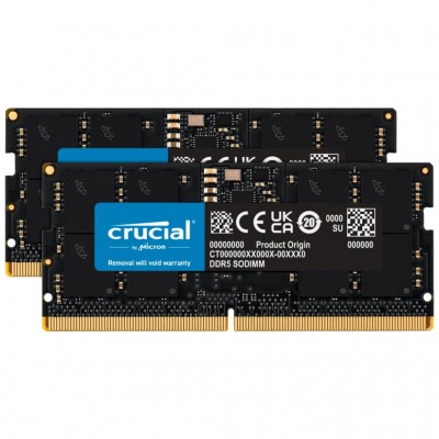 Пам'ять для ноутбука SoDIMM DDR5 32GB (2x16GB) 5600 MHz Ripjaws MICRON CT2K16G56C46S5