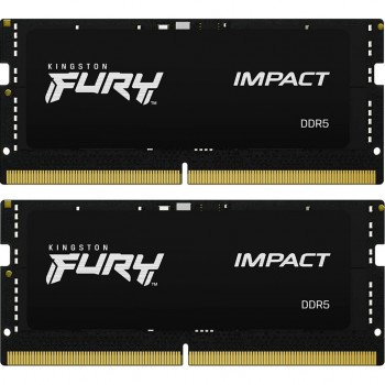 Пам'ять для ноутбука SoDIMM DDR5 32GB (2x16GB) 6400 MHz Impact Kingston Fury (ex.HyperX) KF564S38IBK2-32