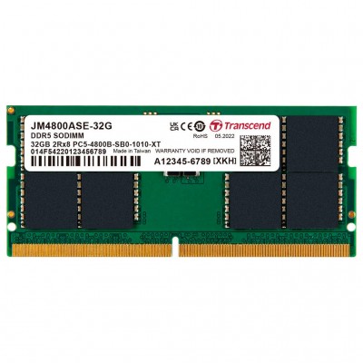 Пам'ять для ноутбука SoDIMM DDR5 32GB 4800 MHz JetRam Transcend JM4800ASE-32G