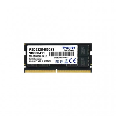 Пам'ять для ноутбука SoDIMM DDR5 32GB 4800 MHz Patriot PSD532G48002S