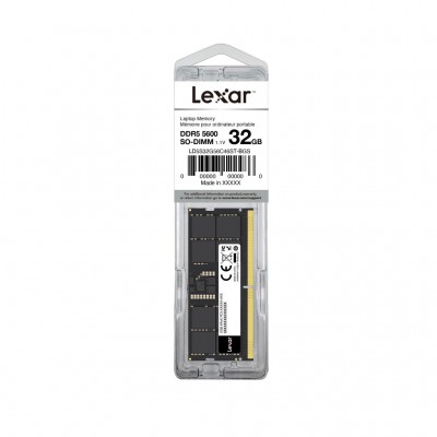 Пам'ять для ноутбука SoDIMM DDR5 32GB 5600 MHz Lexar LD5S32G56C46ST-BGS