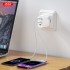 Зарядний пристрій XO L117 (2USB-С, 1USB, 3А) PD, QC 3.0 White (L117-CC.white)