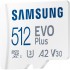 Карта пам`яті MicroSDXC 512GB UHS-I/U3 Class 10 Samsung Evo Plus R160MB/s + SD-адаптер (MB-MC512SA/EU)
