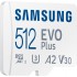 Карта пам`яті MicroSDXC 512GB UHS-I/U3 Class 10 Samsung Evo Plus R160MB/s + SD-адаптер (MB-MC512SA/EU)