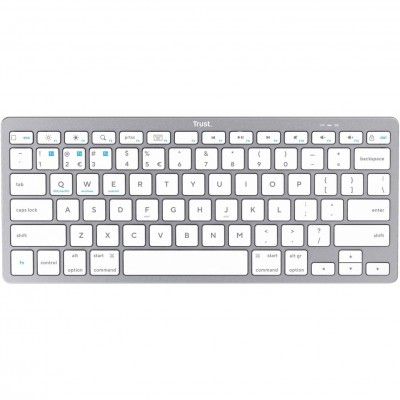Клавіатура бездротова Trust Bluetooth Basics White (25486)