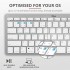 Клавіатура бездротова Trust Bluetooth Basics White (25486)