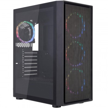 Корпус 1stPlayer Go6-BK-4FS7 Black без БЖ