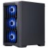 Корпус 1stPlayer H2-BK-4F7 Black без БЖ