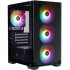 Корпус 1stPlayer X2-M-BK-4F7 Black без БЖ