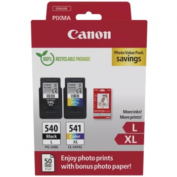 Картридж PG-540 Multipack PG-540L/CL541XL BK, Color +Glossy (5224B012) Canon