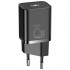Зарядний пристрій Baseus 1xUSB 25W (USB-C) + Cable Type-C black (TZCCSUP-L01)