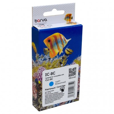 Картридж Canon CLI-8C (0621B024) 490с (IC-8C) BARVA