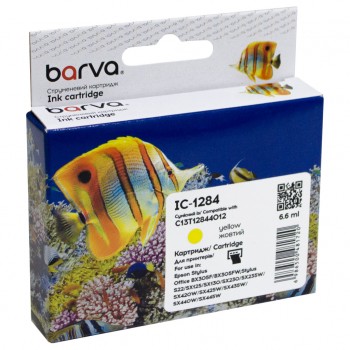 Картридж Epson T1284 (C13T12844011/C13T12844012) 320с, yell (IC-1284) BARVA