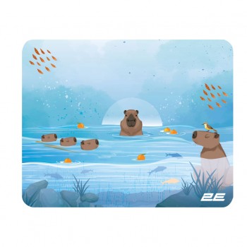 Килимок для мишки 2E Capybarra S Blue (2E-PAD-S-CAPY-BLUE)