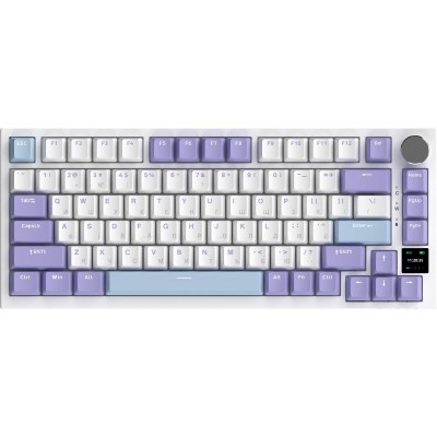 Клавіатура Ajazz AK820 Pro Gift Switch Purple RGB USB/Wireless/Blue (AK820PRO-G-PWB)