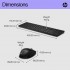 Комплект (клавіатура, миша) HP 650 Wireless UA Black (4R013AA)