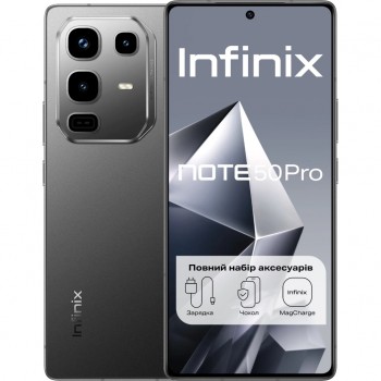 Мобільний телефон Infinix Note 50 Pro 12/256Gb Shadow Black (4894947068355)