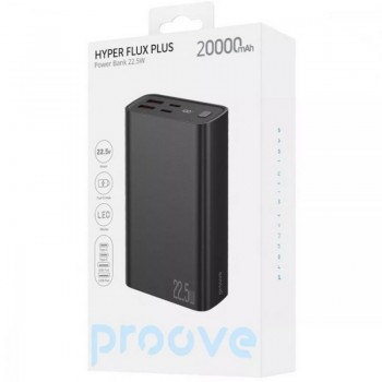 УМБ Proove Hyper Flux Plus 22.5W 20000mAh Black (PBF222120001)