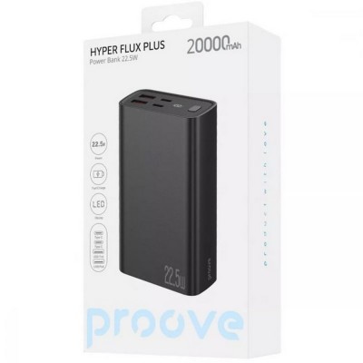 УМБ Proove Hyper Flux Plus 22.5W 20000mAh Black (PBF222120001)