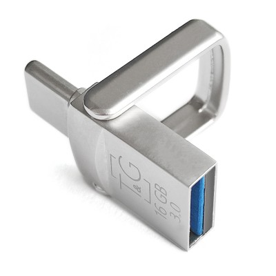 флеш USB 3.0 128GB Type-C T&G Metall Series 104 Silver (TG104TC-128G3)