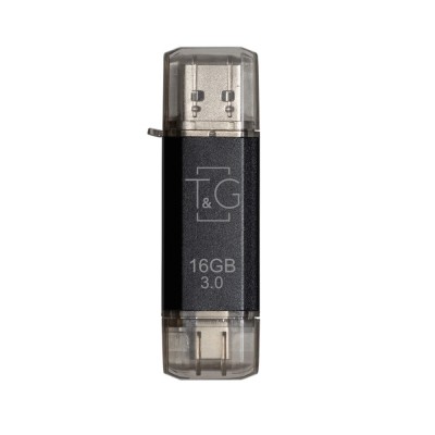 флеш USB 3.0 16GB Type-C T&G 009 Star Series Black (TG009TC-16GBK3)