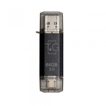 флеш USB 3.0 64GB Type-C T&G 009 Star Series Black (TG009TC-64GBK3)