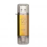 флеш USB 4GB Type-C T&G 009 Star Series Gold (TG009TC-4GGD)