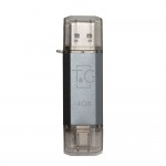 флеш USB 4GB Type-C T&G 009 Star Series Silver (TG009TC-4GSL)